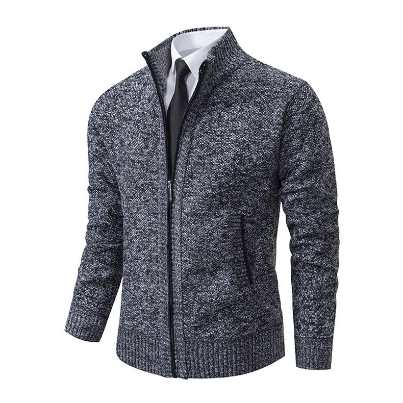 Knitted Zip-Up Cardigan