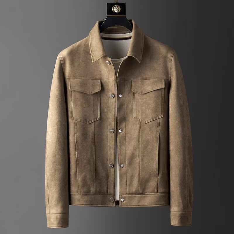 SUEDE CASUAL FALL JACKET
