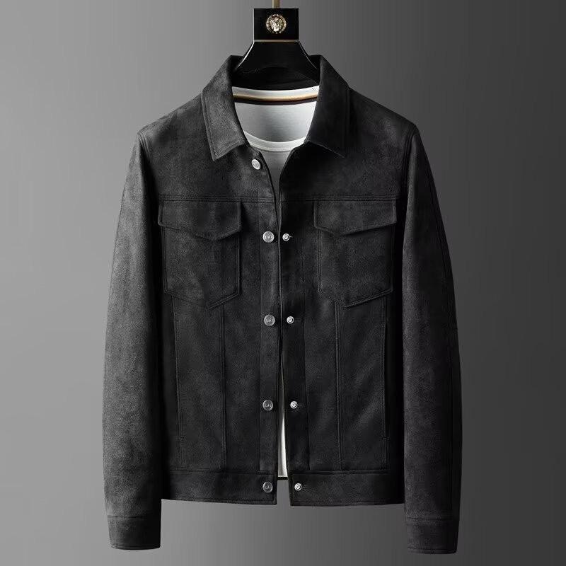 SUEDE CASUAL FALL JACKET